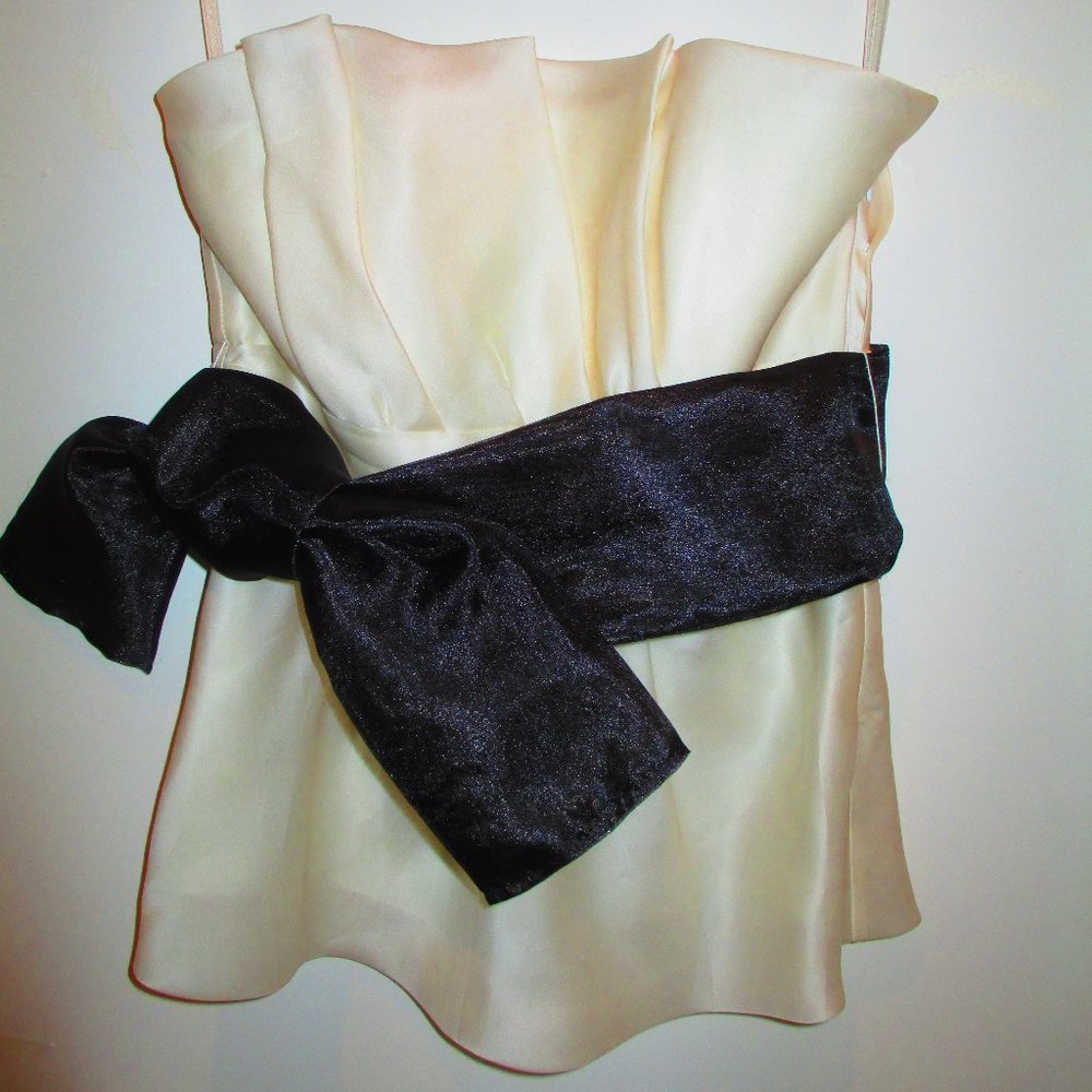 WHITE HOUSE BLACK MARKET SILK BRIDAL BUSTIER TOP
